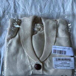 Hope & Henrys Girls collar Horse Cardigan